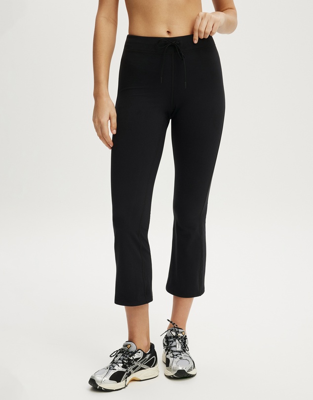 Cotton On Body Active - Ultra Soft Tie Front Cropped Kick Flare Tights