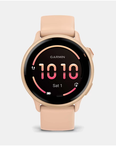 Garmin - Vivoactive 6, Pink Dawn/Pink Dawn Metallic