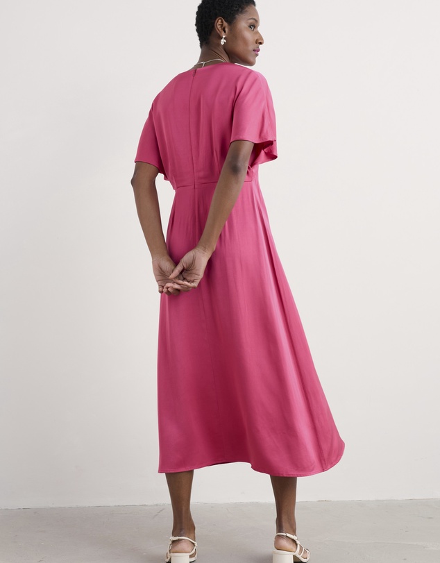 Seasalt - Seasalt Cornwall Pink Evenglow Satin Dress