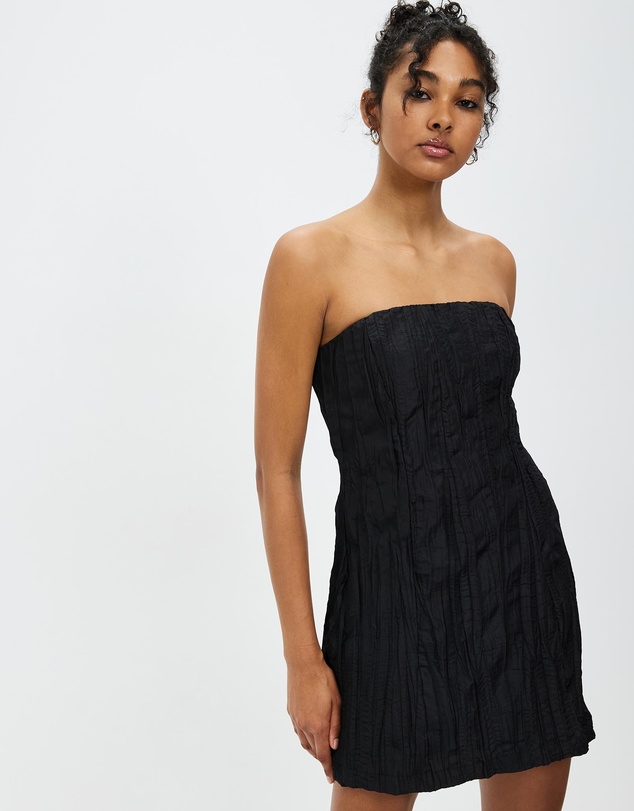 Third Form - Rolling Wave Strapless Mini Dress