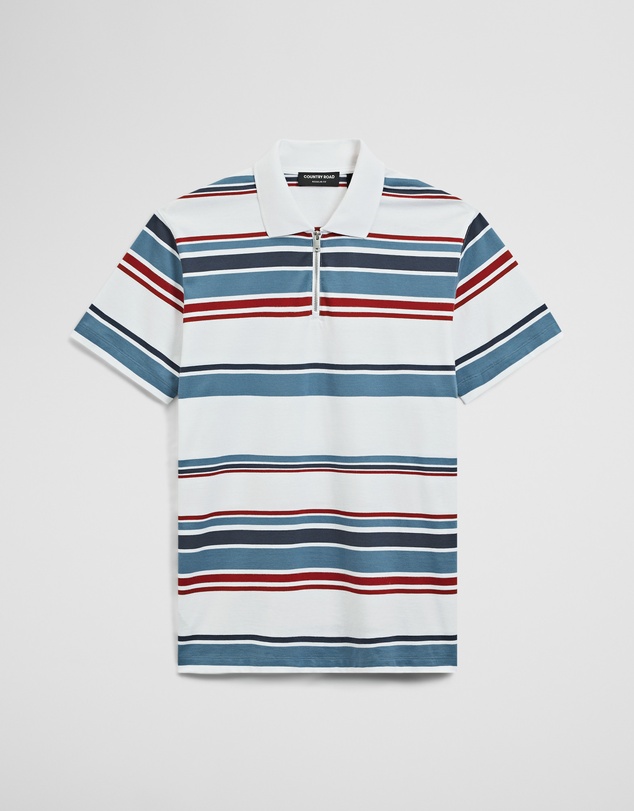 Country Road - Multi Stripe Zip Polo