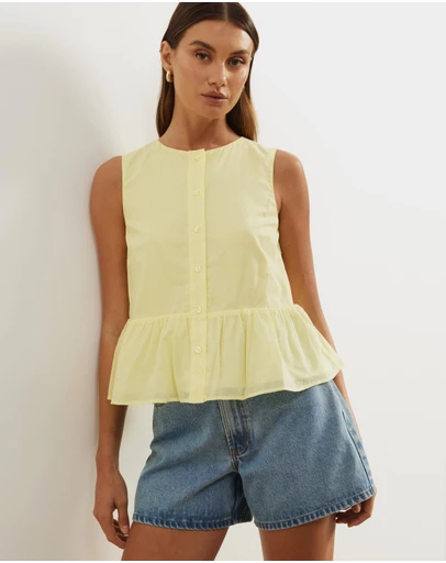 Atmos&Here - Tilly Peplum Shift Top