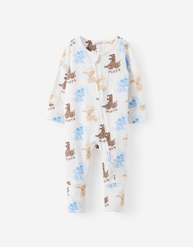 Cotton On Kids - Growie Long Sleeve Zip Romper - License