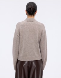 Minima Esenciales - Zoe Merino Wool Cashmere Blend Cardigan