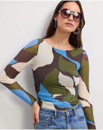 The Fated - Jasmine Mesh Long Sleeve Top
