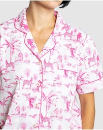 Sant And Abel - Women's Skydog Pink Short PJ Set