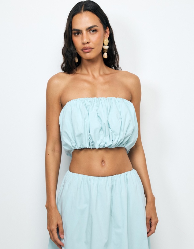 AERE - Quill Strapless Top