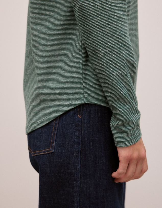 Trenery - Ottoman Marle Long Sleeve T-shirt in Forest