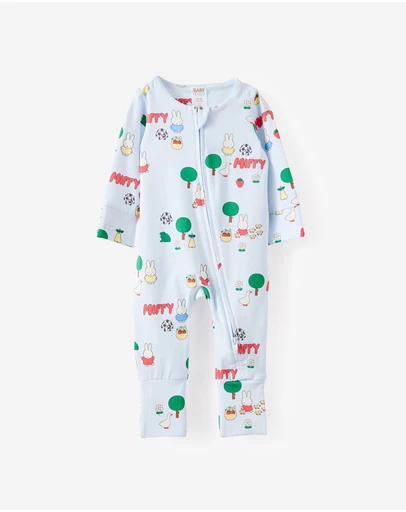 Cotton On Kids - Growie Long Sleeve Zip Romper - License