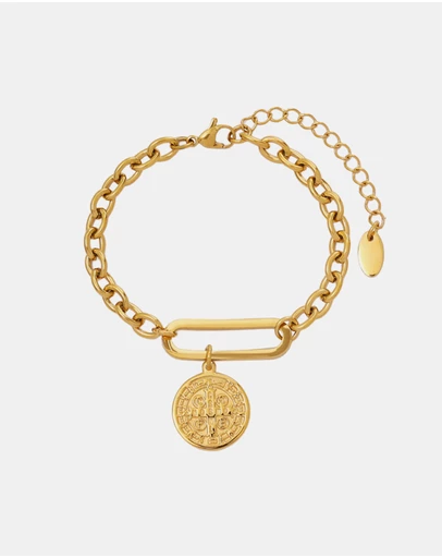 Zoe Olivia - Waterproof Muse Medalion Link Bracelet
