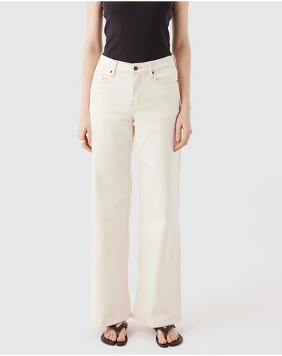 Outland Denim - Mia Mid Wide Leg Jeans