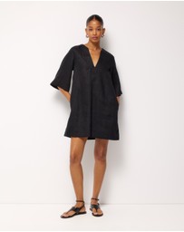 AERE - Soraya Linen Mini Dress