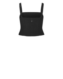 City Chic - Plus size Bianka Crop Top - black