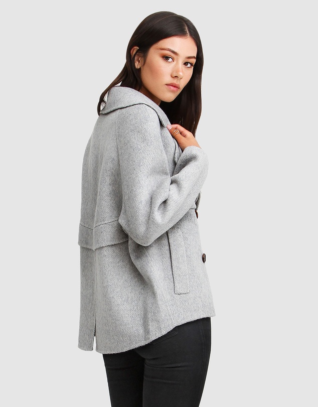 Belle & Bloom - I'm Yours Wool Blend Peacoat