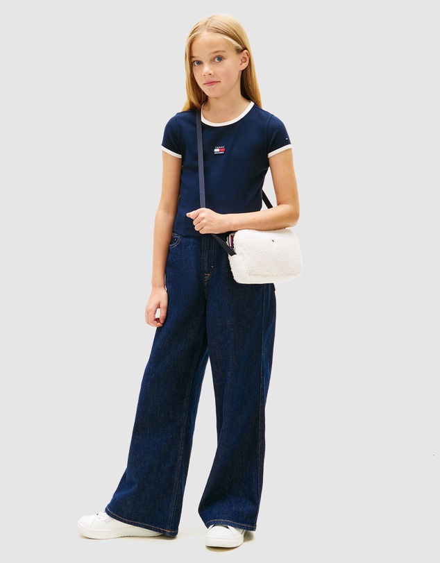 Tommy Hilfiger - Heritage Flag Ribbed Extra Slim T-Shirt - Teens