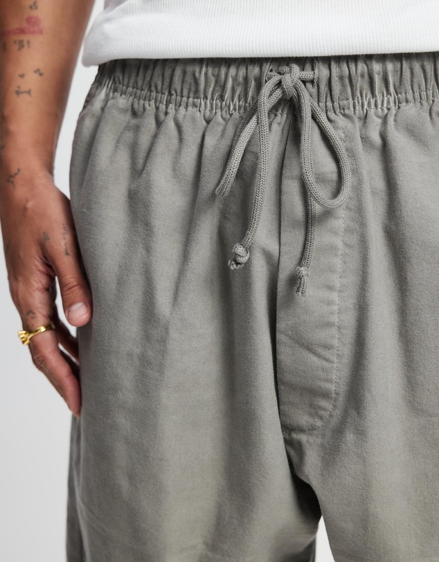 Surrounded By Ghosts - The Obsidian Linen Drawstring Shorts