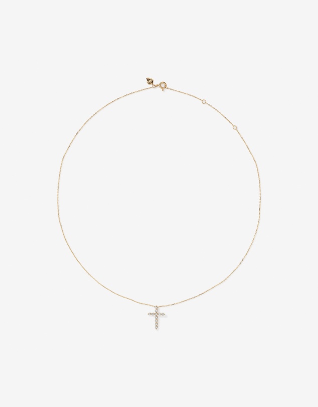 Michael Hill - 0.25 Carat TW Diamond Cross Pendant in 10kt Yellow Gold