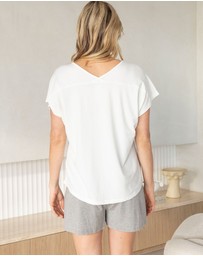 Angel Maternity - Maternity Loose Fit Bamboo Top