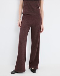 M.N.G - Knitted Trousers With Elastic Waistband