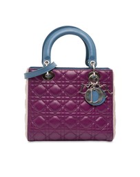 Pre-Loved by Azura Reborn - Pre-Loved Medium Tricolor Lambskin Cannage Lady Dior