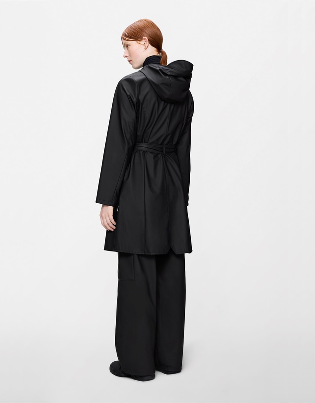 RAINS - Curve Women's Long Jacket Black