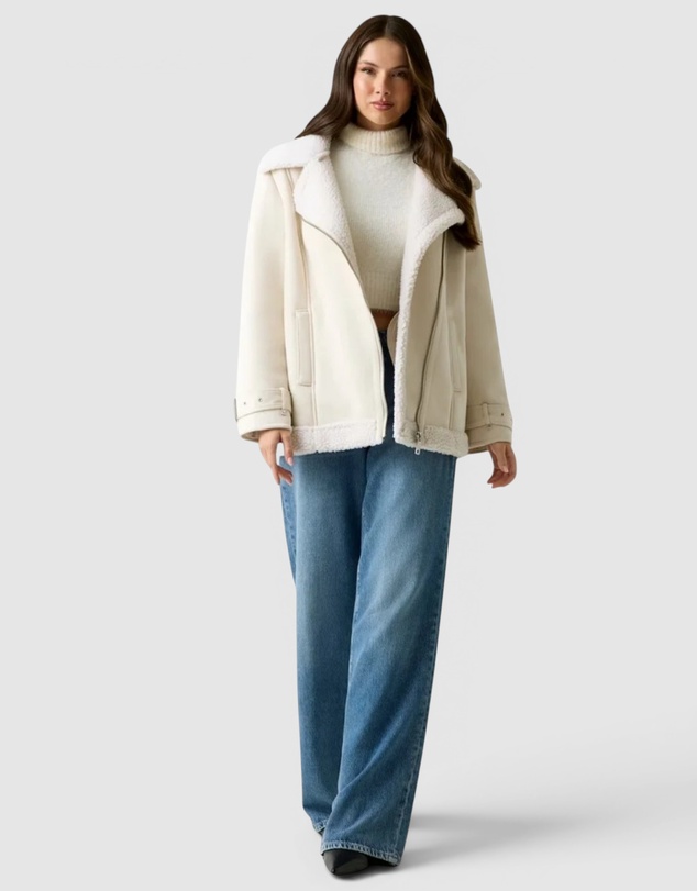 GUESS - Eco Maristella Faux Shearling Jacket
