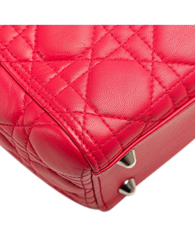 Pre-Loved by Azura Reborn - Pre-Loved dior Lady Dior Medium Tote Lambskin
