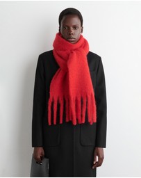 COS - Fringed Brushed-Mohair Scarf