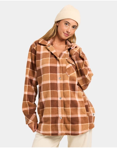 Quiksilver - Womens Camp Queen Polar Fleece Long Sleeve Shirt