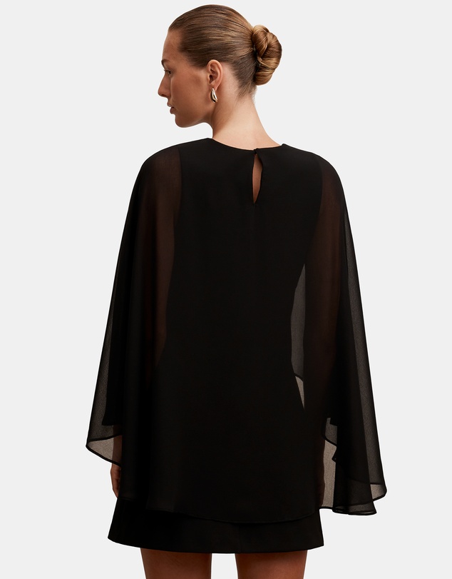 Forever New - Irena Sheer Cape Mini Dress