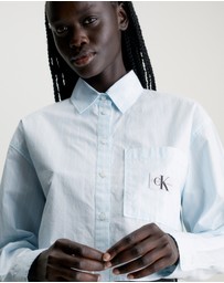 Calvin Klein Jeans - Cropped Cotton Poplin Shirt
