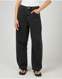 All About Eve - Hallie Barrel Leg Jean Coal