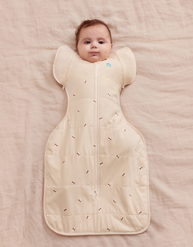Love to Dream - Swaddle Up™ Transition Bag 2.5T Quilted Stretch Cotton Bees Oatmeal