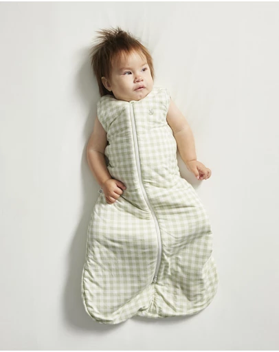 Grow Kindly - Sleeping Bag in Gumleaf Gingham - 3.5 TOG