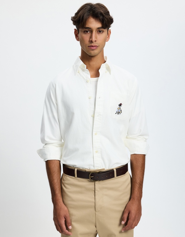 Polo Ralph Lauren - Custom Fit Dog-Embroidered Oxford Shirt