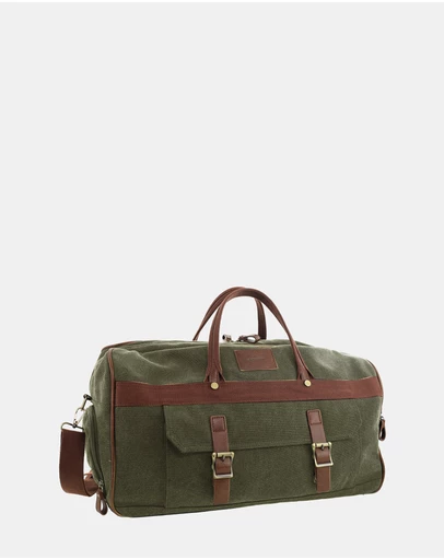 Pierre Cardin - Pierre Cardin Canvas Buckle Overnight Bag