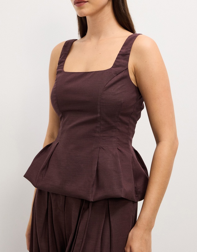The Fated - Camille Square Neck Top