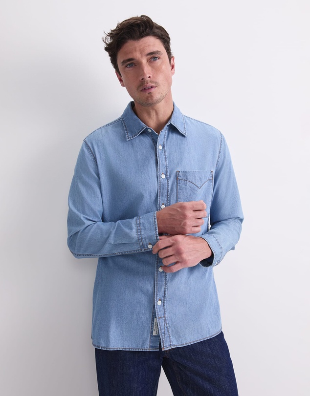 Sportscraft - Long Sleeve Denim Shirt