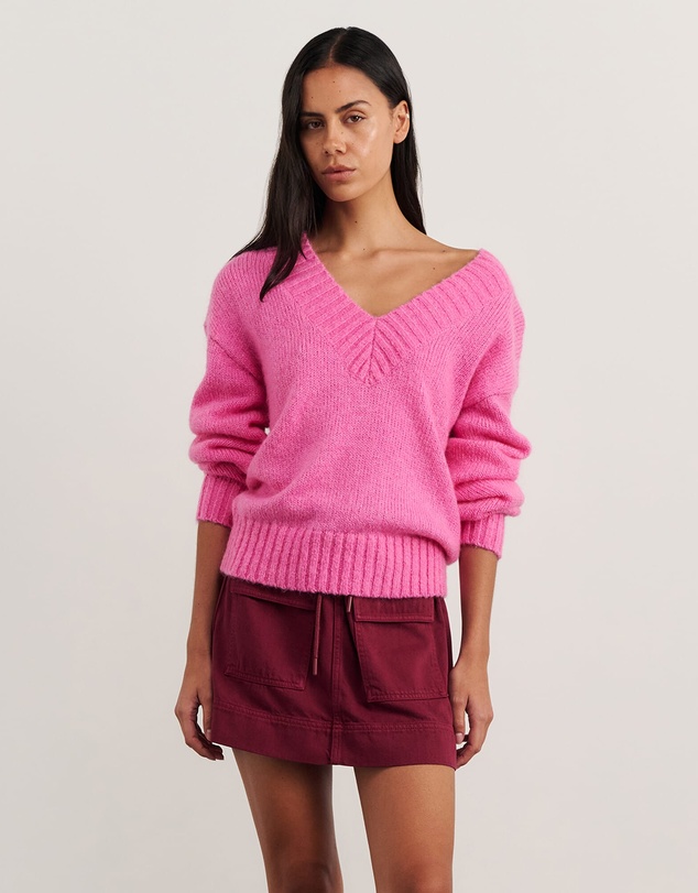 Jag - Lily V Neck Knit