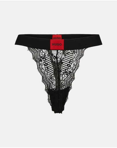 HUGO - Geometric Lace Thong