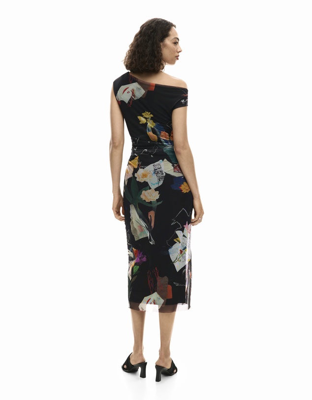 Desigual - Midi dress collage