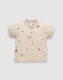 Purebaby - Resort Embroidered Polo -Kids-Babies