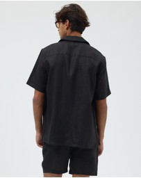 AERE - Euro Resort Linen Camp Collar Shirt