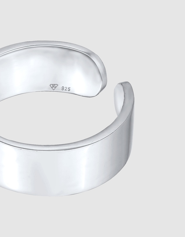 Kuzzoi - ICONIC EXCLUSIVE - Open Polished Band Ring in 925 Sterling Silver