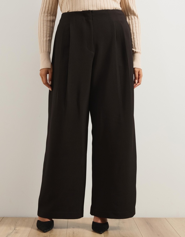Atmos&Here Curvy - Jade High Rise Tailored Pants With Pleats
