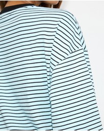 Dazie - Nostalgia Stripe Oversized LS Tee