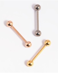Lovisa - Titanium Tongue Ring Pack