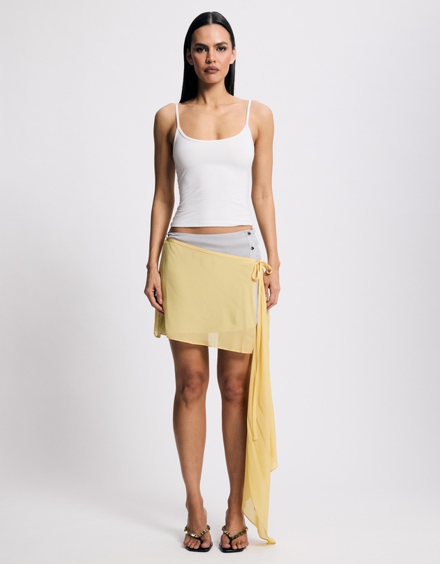 Lover - Solana Layered Asymmetrical Mini Skirt
