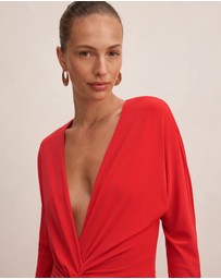 Forever New - Solana Draped Front Tie Maxi Dress