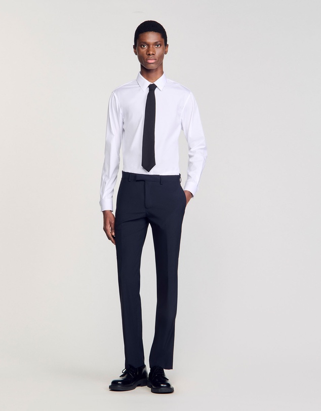 Sandro - Formal Destructure Wool Stretch Pants